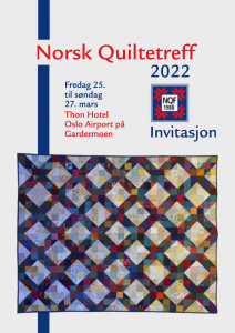 Norsk quiltetreff 2022 invitasjon