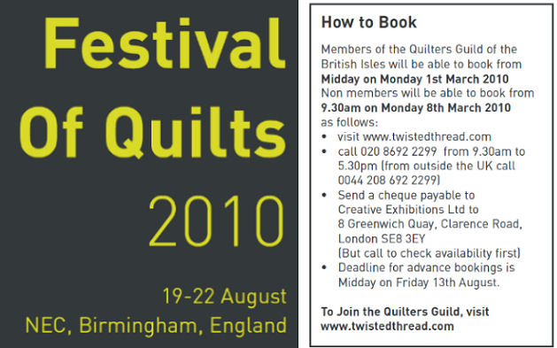 Festival of Quilts 2010