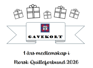 Gavekort på medlemskap i Norsk Quilteforbund (NQF)